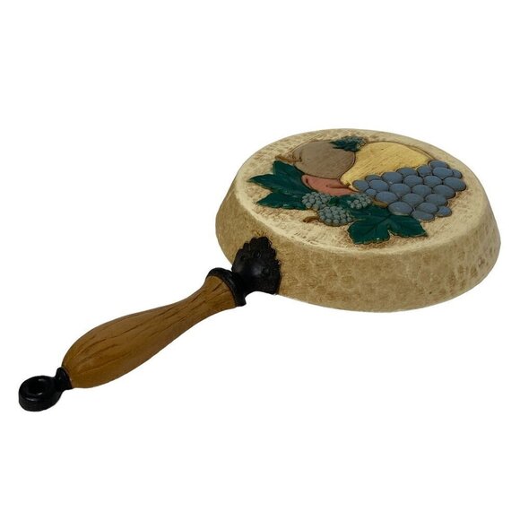 Retro Kitchen Wall Decor Vintage Plastic Pan 1990s Country Fruits Design - Picture 5 of 11